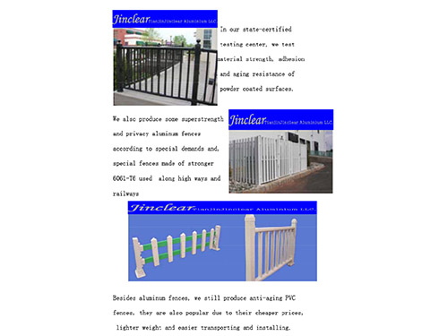 Aluminum fence