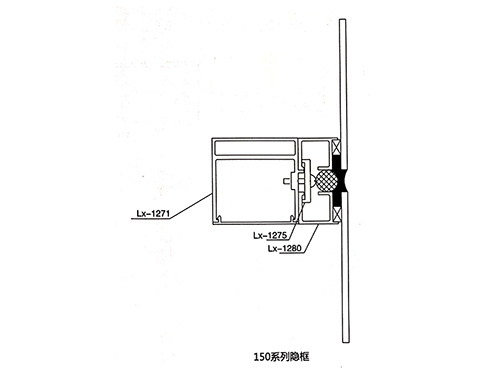 150系列隐框玻璃幕墙