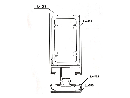 150 series frame glass curtain wall in the Ming dynasty