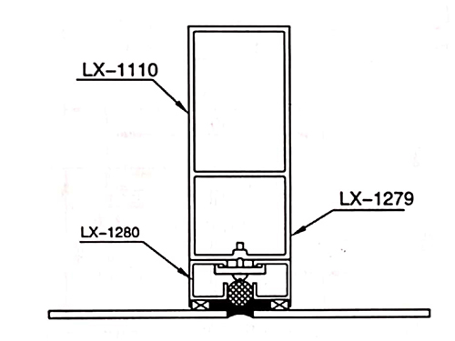 Series 140, series 140-1 hidden frame glass curtain wall