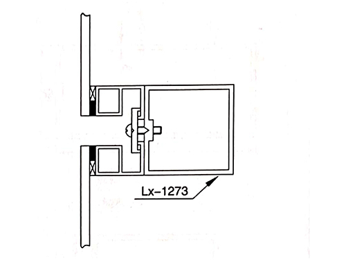 Series 130, hidden frame glass curtain wall