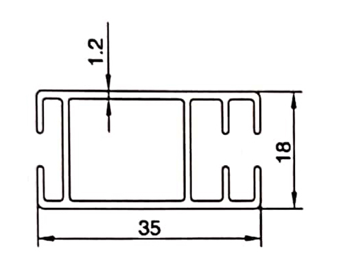 Building curtain wall, doors and Windows, decoration general profile graph