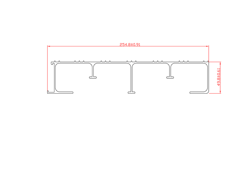 Aluminum alloy hot extrusion profile LX-2799-A